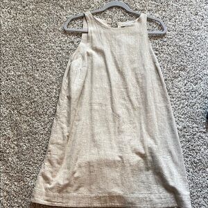 Abercrombie & Fitch Cream Sleeveless Dress